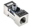 Flow Meter Vätska 15L/min 10bar 24V G1/2" Kontaktdon, M12